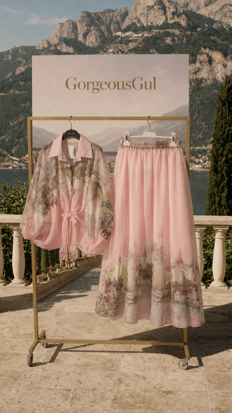 Blush Como Skirt Set - GorgeousGul