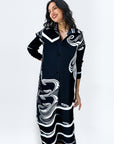 Plisse Waves Shirt Dress - GorgeousGul