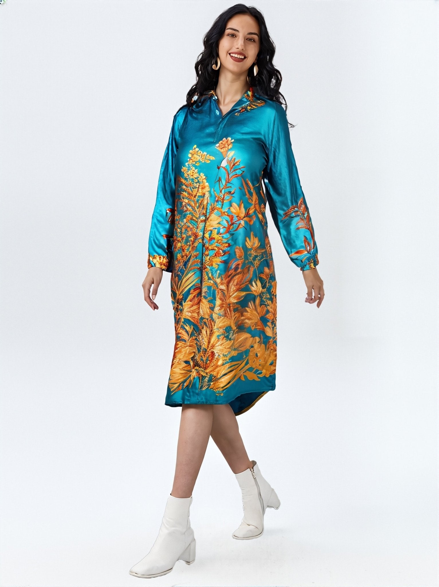 Tunica Flower Dress - GorgeousGul