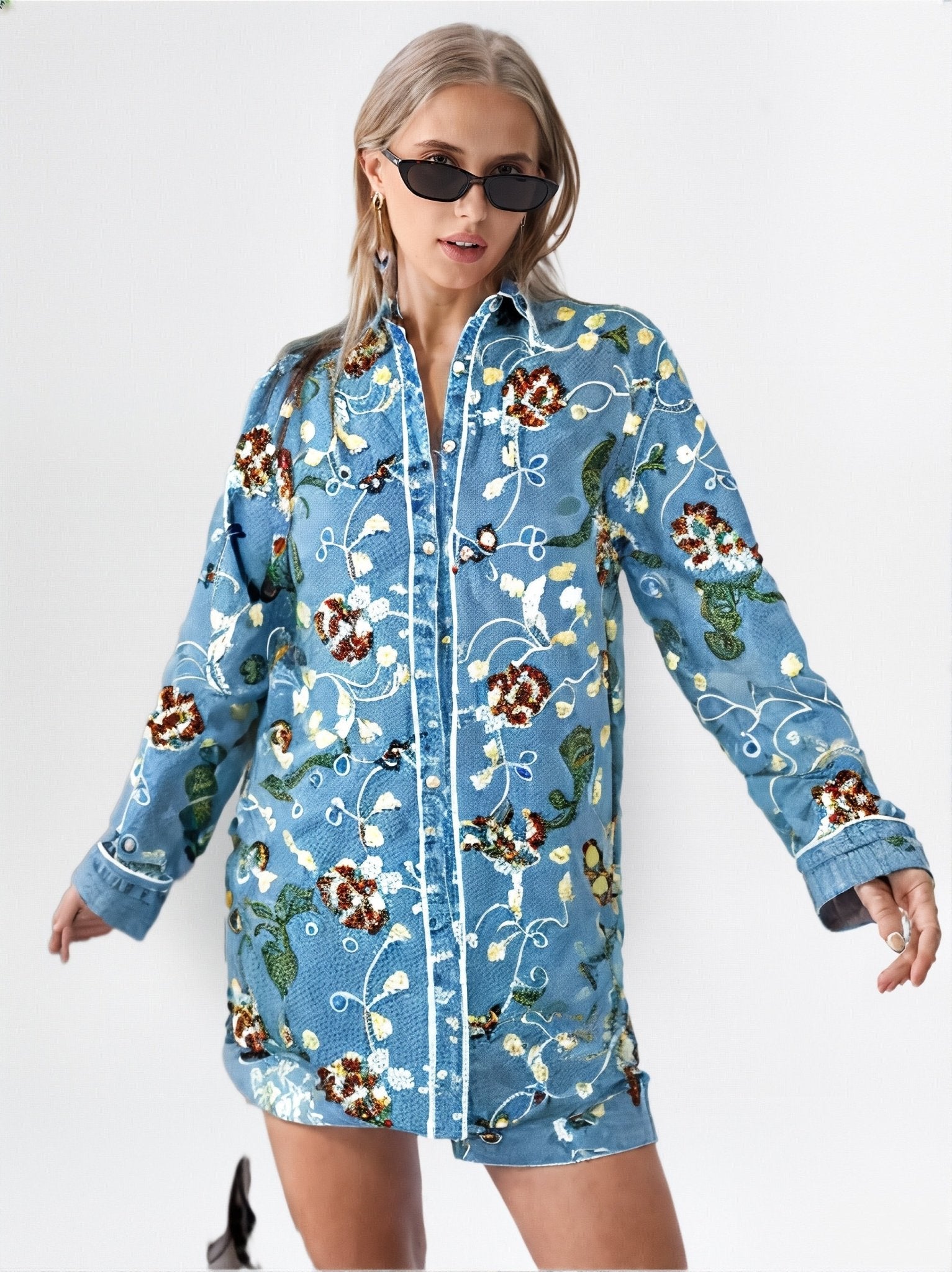 Vintage Jeans Shirt - GorgeousGul