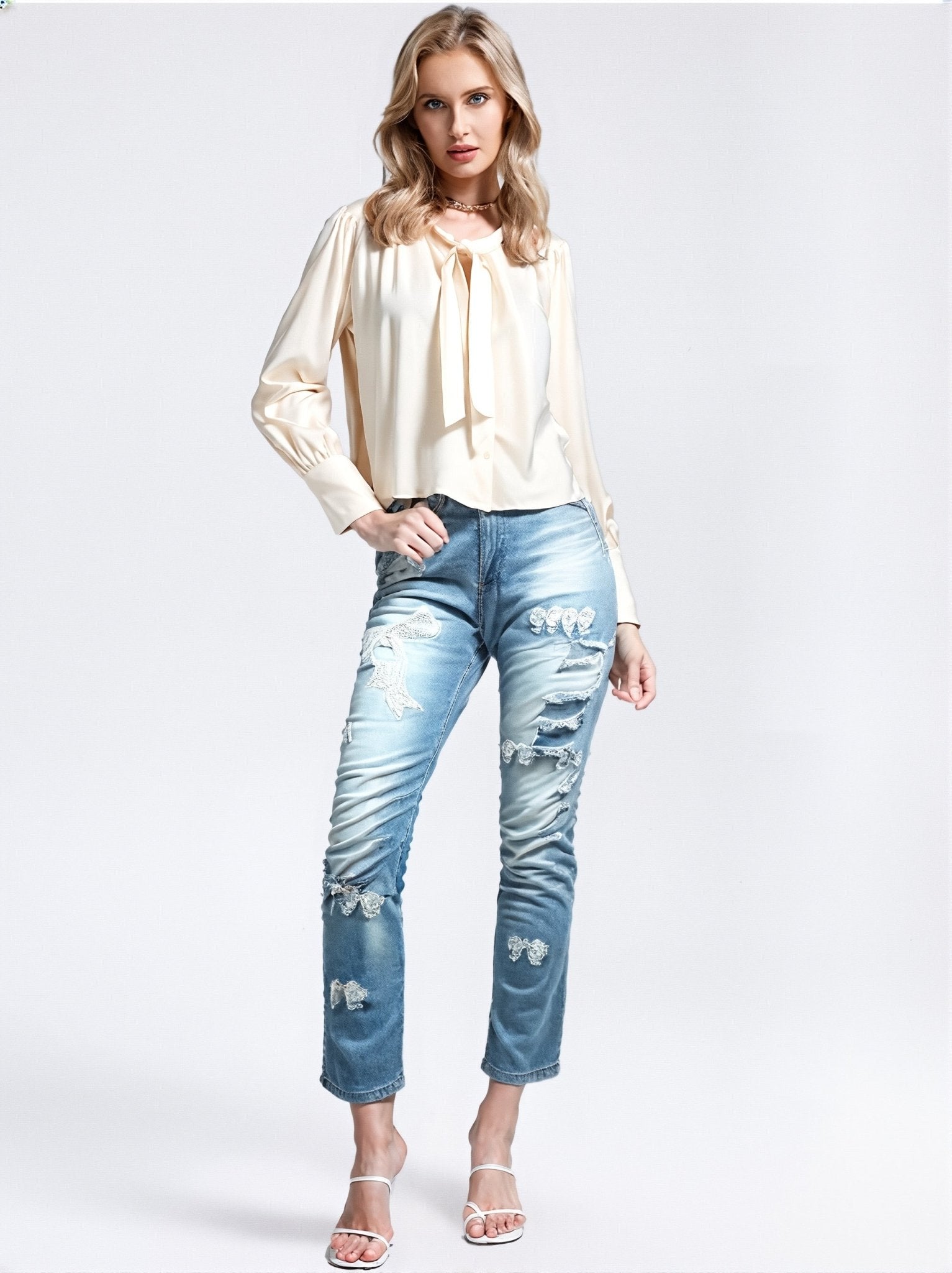 The Bow Jeans - GorgeousGul
