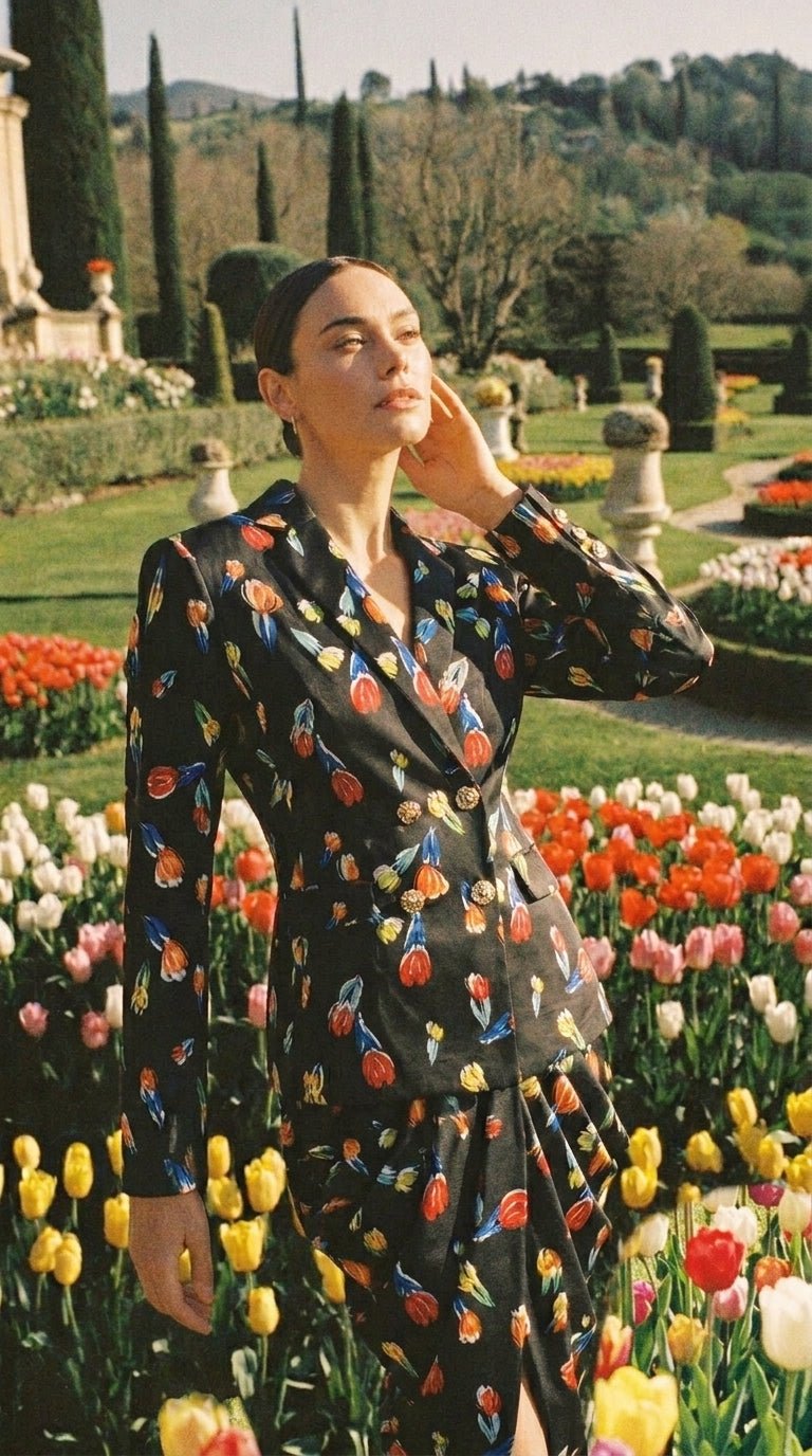 Midnight Tulip Blazer - GorgeousGul