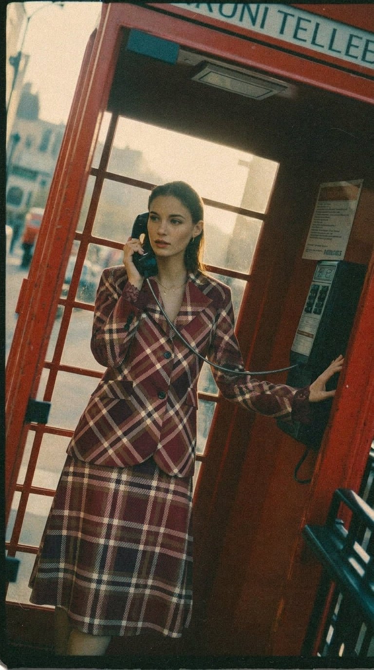 London Burgundy Plaid Set - GorgeousGul