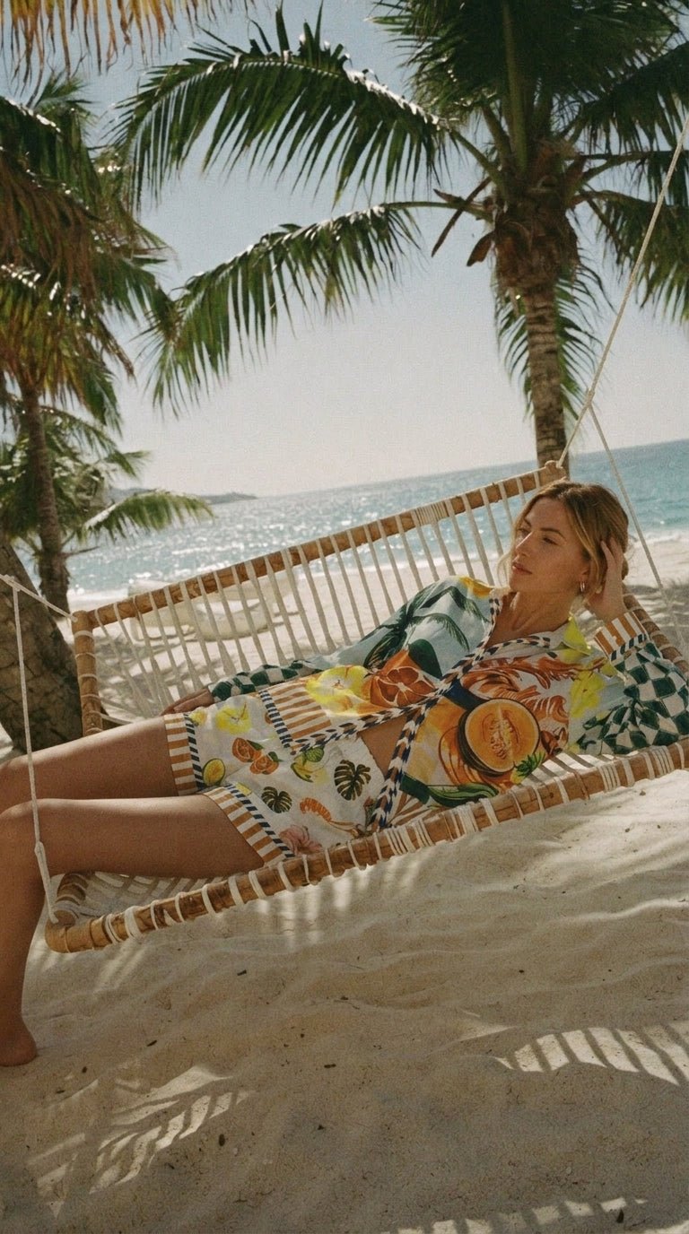 Capri Citrus Shirt Set - GorgeousGul
