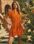 Tangerine Lace Mini Dress - GorgeousGul