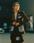 Midnight Street Art Blazer - GorgeousGul