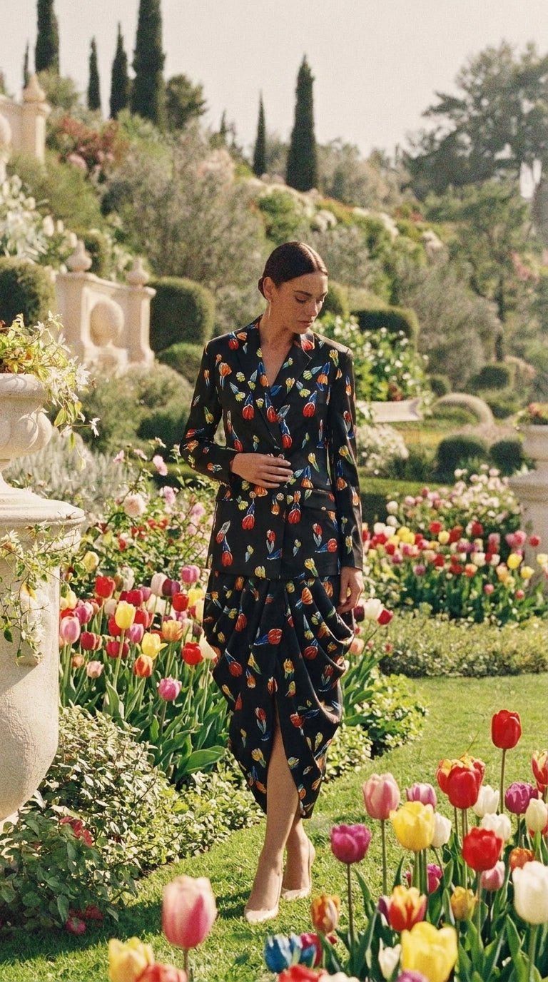 Midnight Tulip Blazer - GorgeousGul