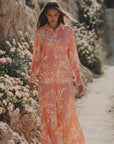 Sunset Coral Skirt Set - GorgeousGul