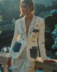 Art Line Patch Blazer - GorgeousGul
