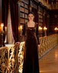 Chocolate Velvet Majesty Dress