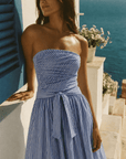 Santorini Stripe Midi Dress - GorgeousGul