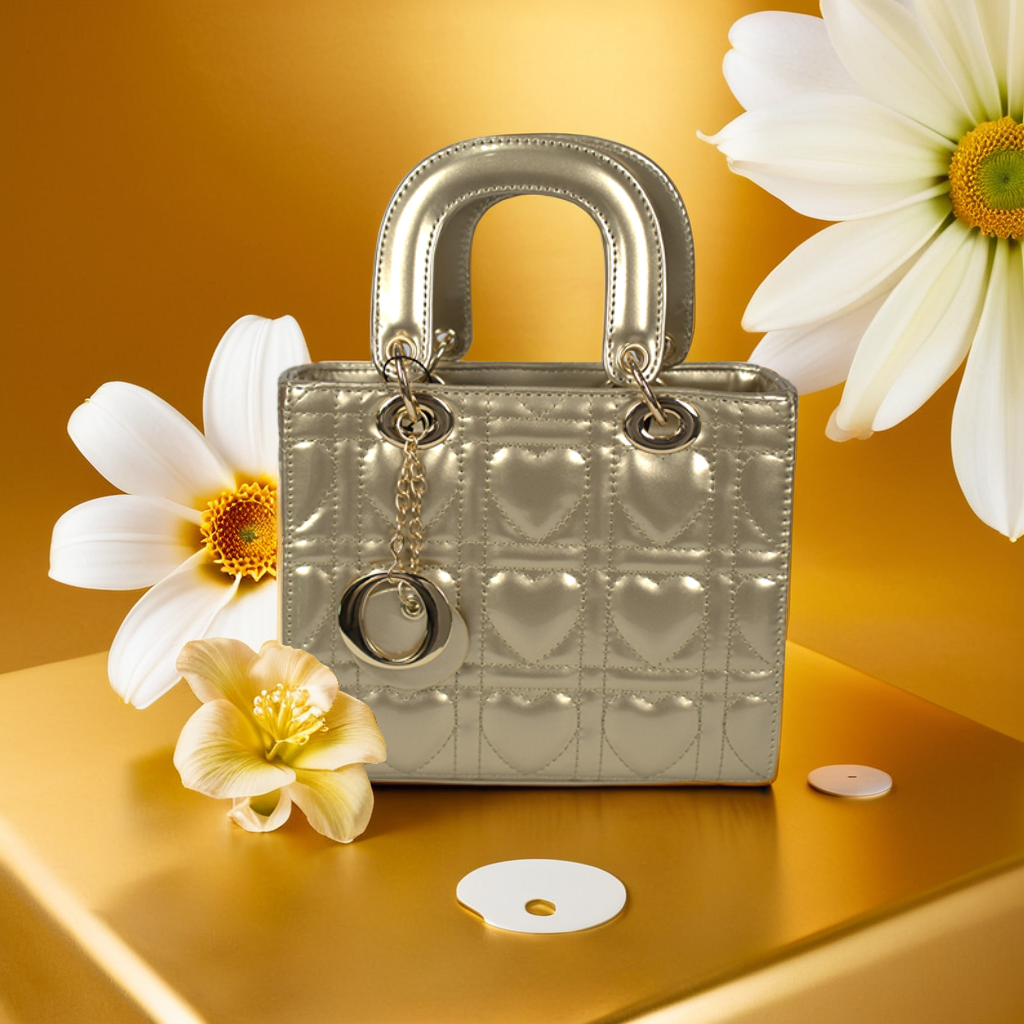 The Gold Heart Bag