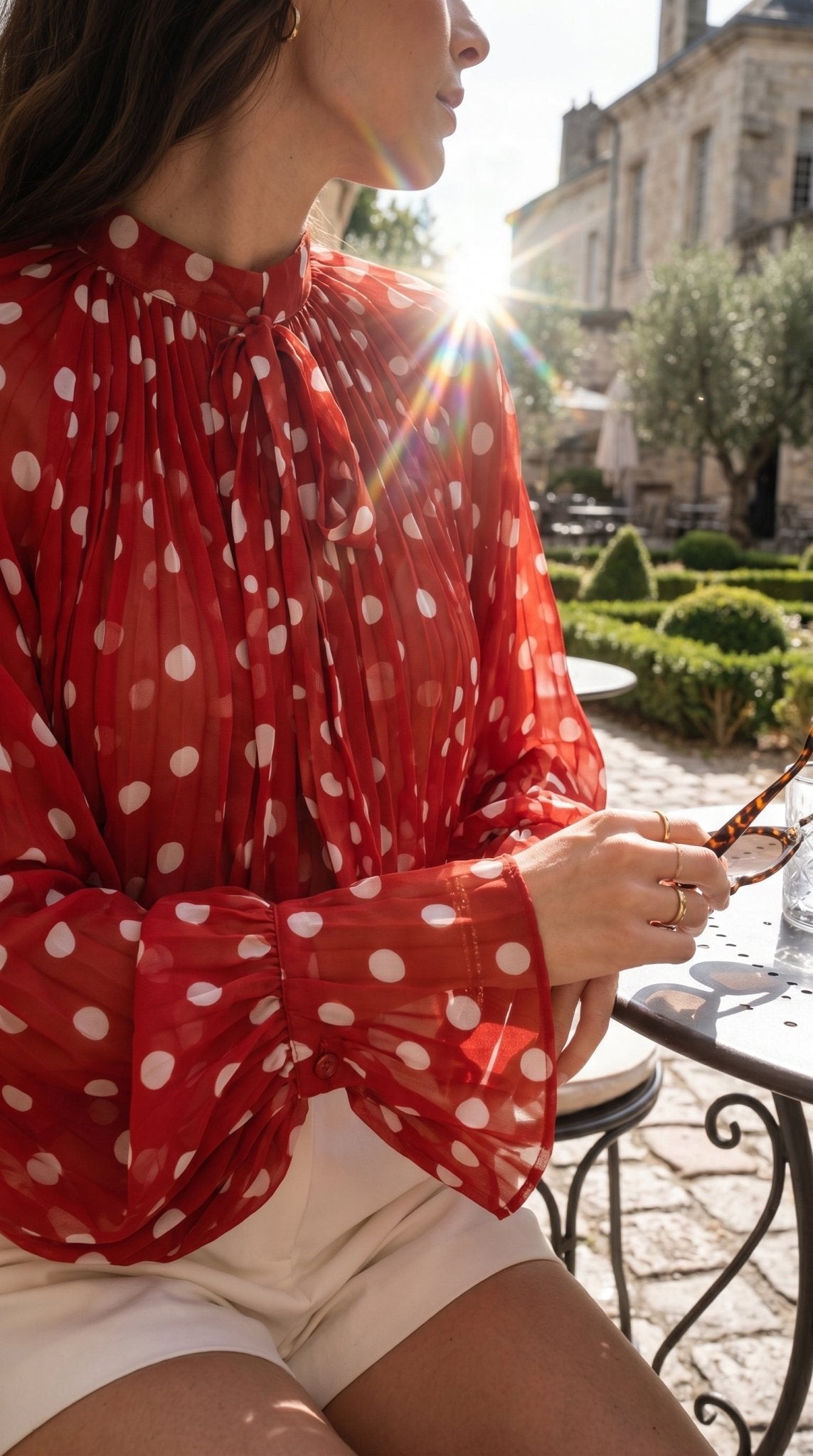 Paris Polka Dot Blouse - GorgeousGul