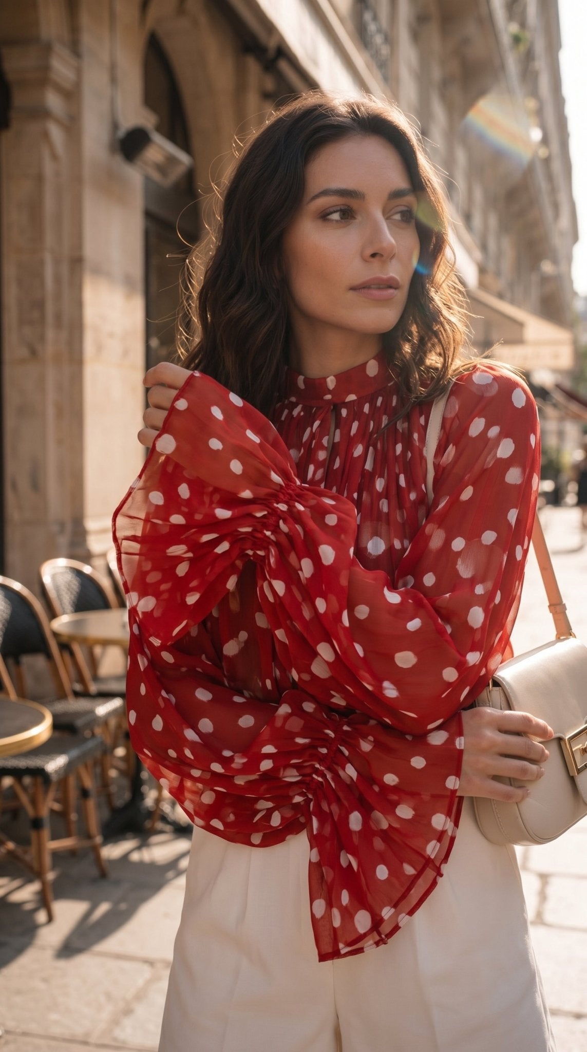 Paris Polka Dot Blouse - GorgeousGul