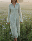 Pearl Bloom Shirt Dress - GorgeousGul