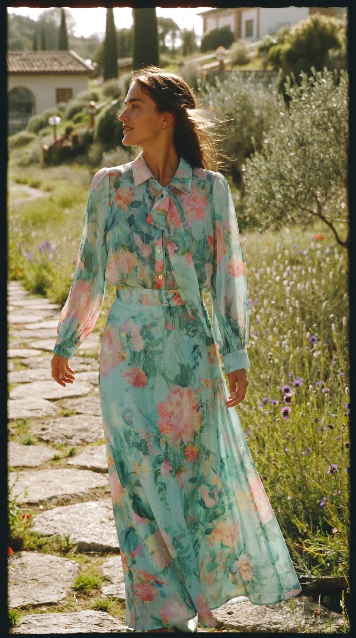 Aqua Riviera Floral Set - GorgeousGul