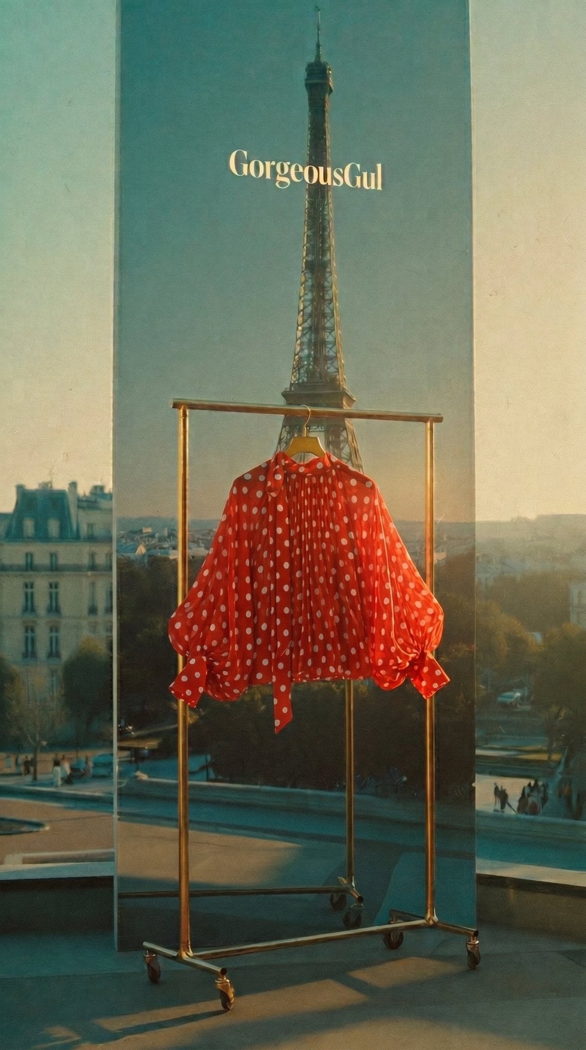 Paris Polka Dot Blouse - GorgeousGul