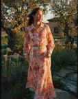 Blush Riviera Floral Chiffon Set - GorgeousGul