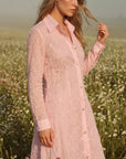 Pearl Bloom Shirt Dress - GorgeousGul