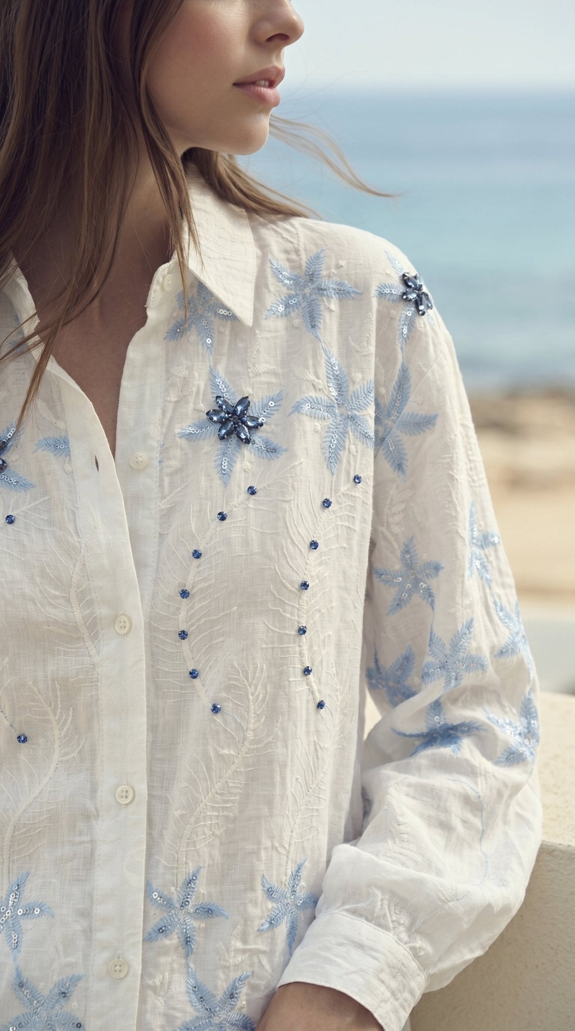 Azure Sea Star Shirt - GorgeousGul